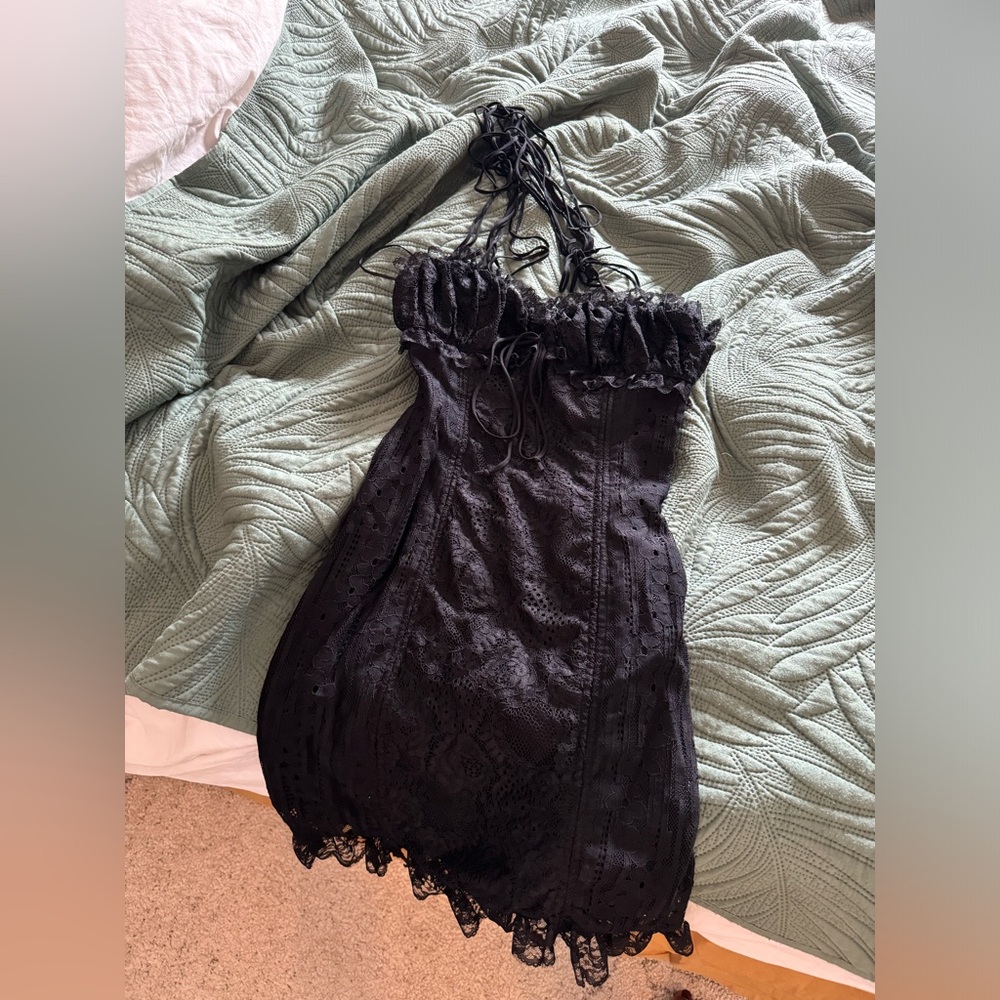 Lace mini dress